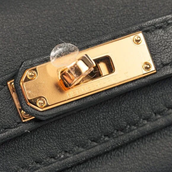 Hermes Kelly Moove Black Swift Leather GHW Shoulder Bag - Picture 8 of 16